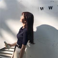 Self-employed  ummer new Daisy V-neck floral dress women's spring French bubble sleeve waist Platycodon A-line skirt