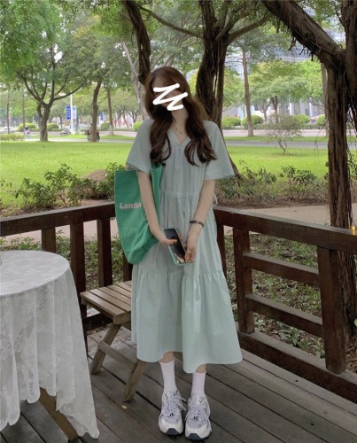 First love dress Kikyo French date skirt summer 2022 new casual student small skirt children