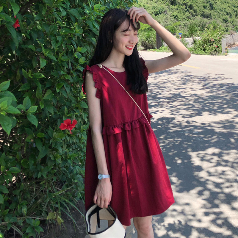 Dress new Xia Chao xiansen sweet fairy skirt with slim waist and weariness