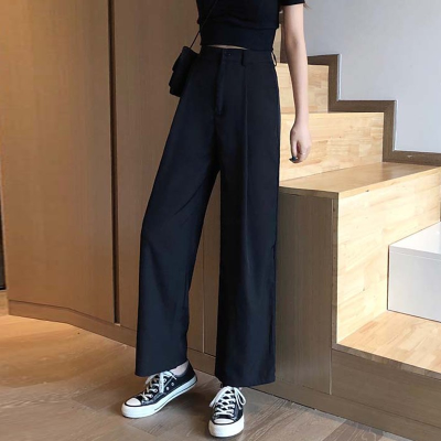 Wide leg pants women's high waisted and sagging high waist in spring and Autumn
