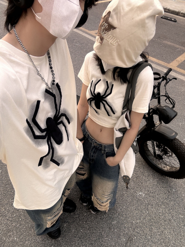 32 count high version 220g smooth double yarn 100% cotton dropped shoulder short sleeve T-shirt