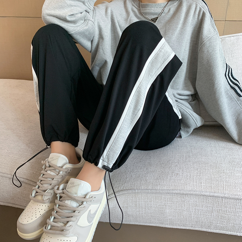 〈Factory normal shipment〉Winter fat MM large-size sports pants wide-legged banana sweatpants trousers