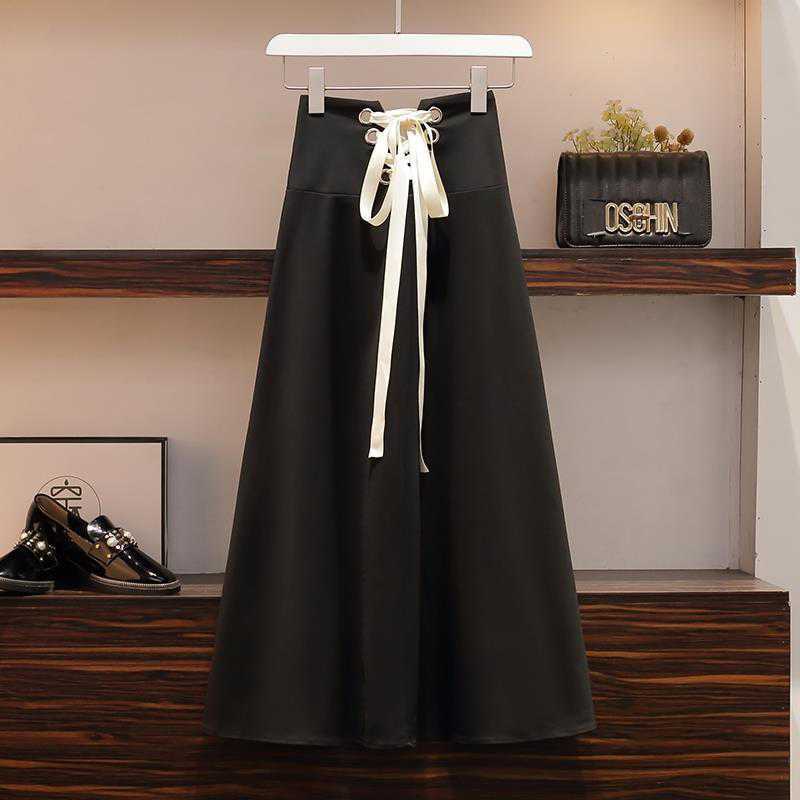 One piece autumn and winter new Korean fashion shows thin foreign style skirt temperament