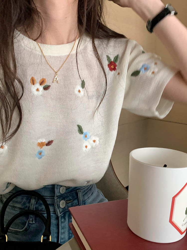 65% viscose 35% polyester short sleeve women's T-shirt crew neck T-shirt