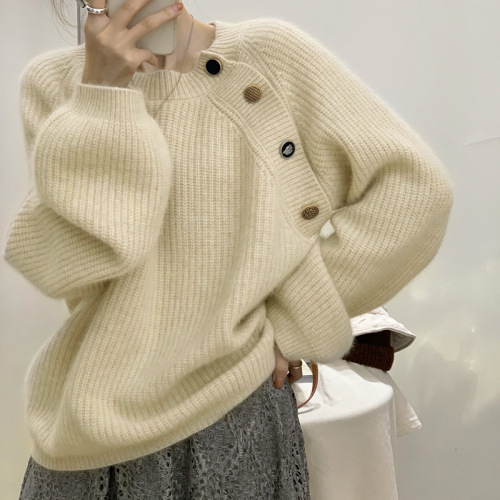 Milk wear gentle sweater female early spring and autumn  new jacket advanced sense Japanese lazy autumn and winter coat