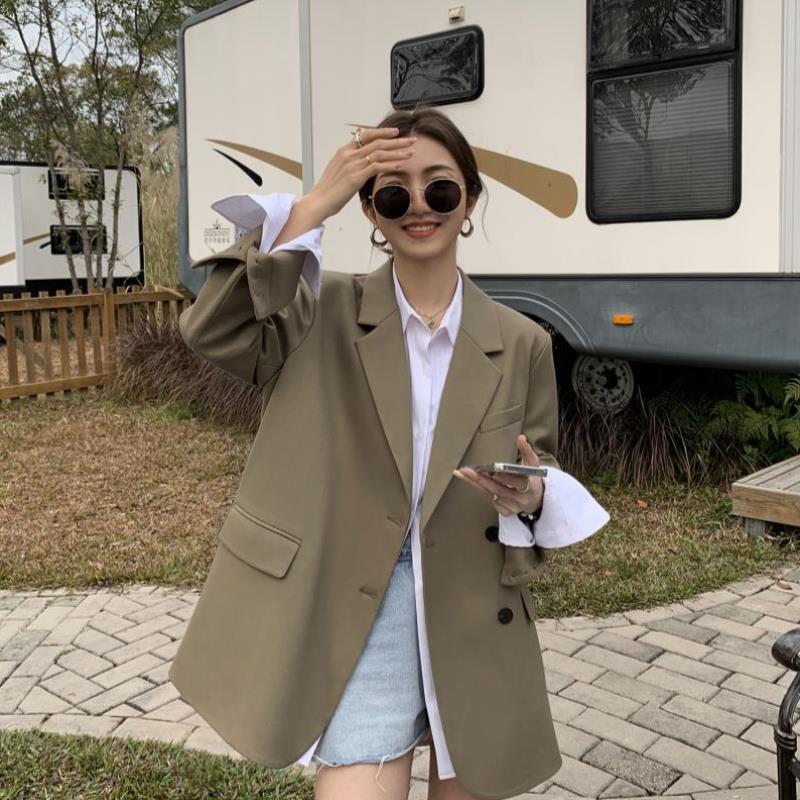 Fried Street suit coat women's spring and Autumn New Korean loose casual small suit