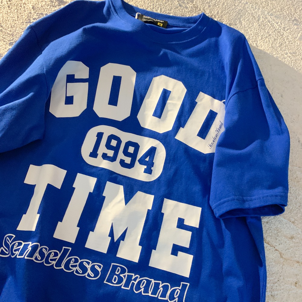 Real price 6535 cotton 2022 spring and summer new 1994 letter printed T-shirt trend Korean version