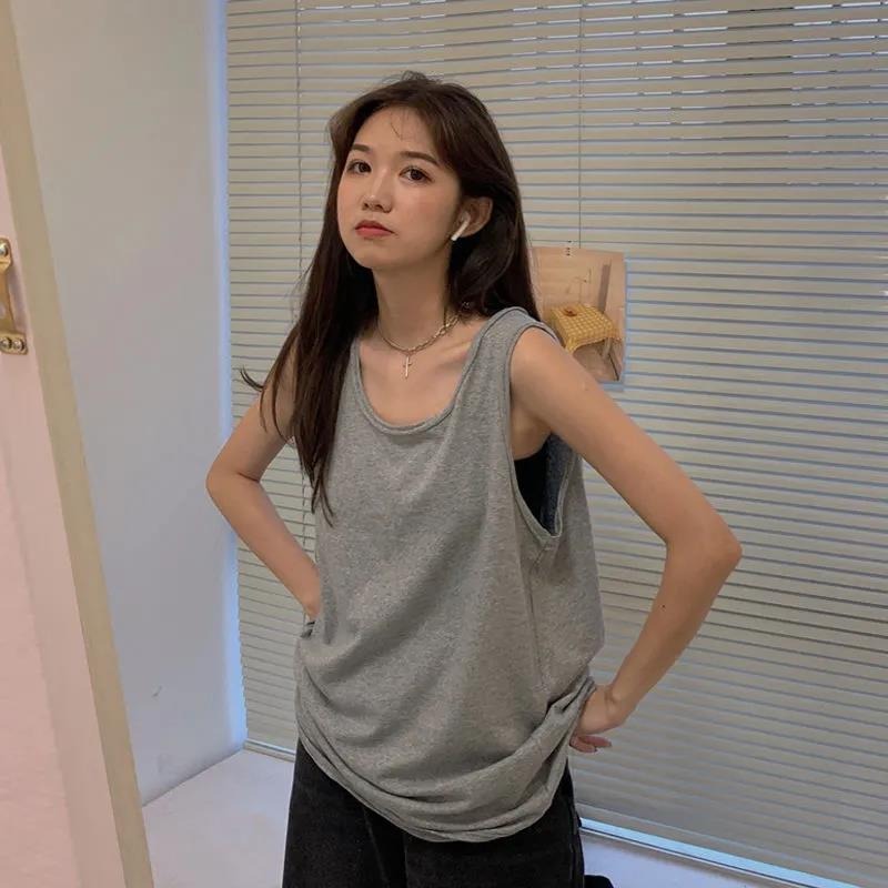 Official figure real price milk silk suspender vest for women with sleeveless T-shirt inside and trendy port style outside
