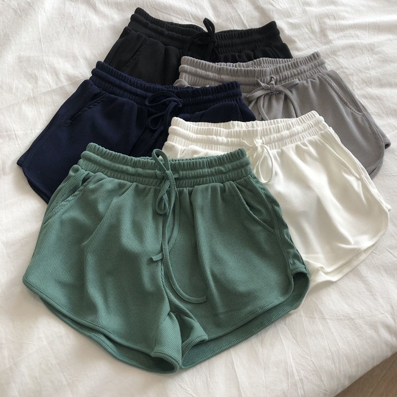 Sports and leisure shorts women's spring and summer new Korean version versatile slim running wide leg pants student pants