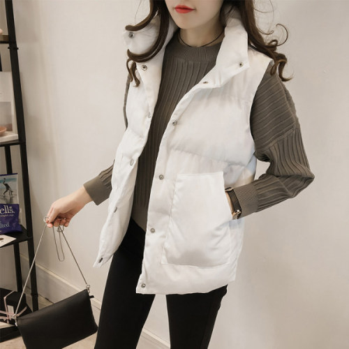 2021 coat winter women's wear Korean short cotton clothes new student loose vest vest vest women's cotton clothes fashion
