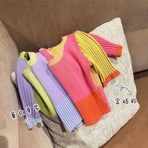 Lin Chao Zhang spring new style Pullover slim fit sweater short sleeve French vertical stripe top female