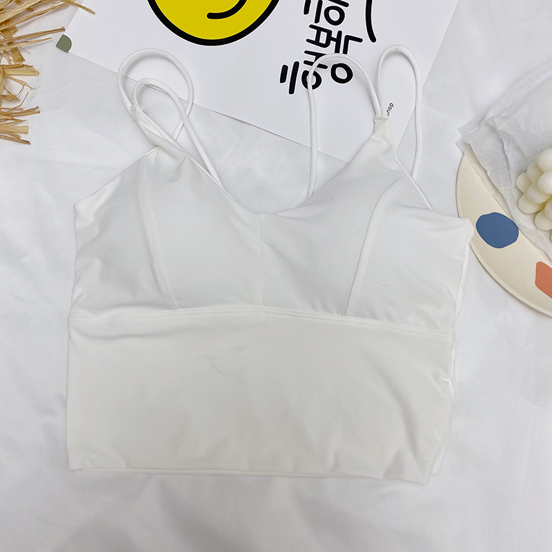 No steel ring, thin bra, summer Korean version, wrapped in ice wire, student's suspender, vest, breast pad and bottom underwear