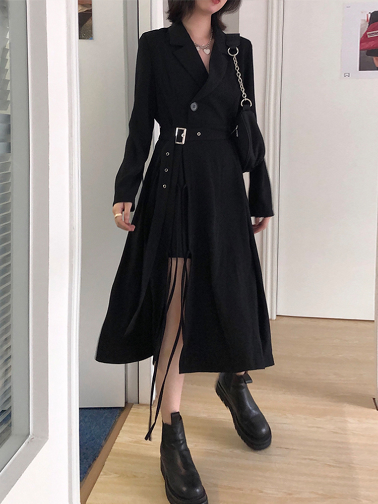 Hepburn style French dress autumn and winter design sense niche