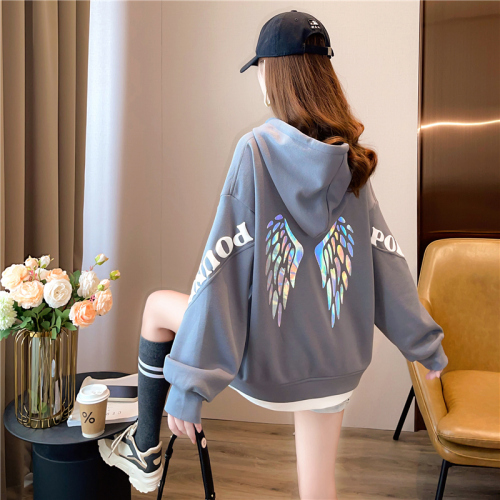 Real shooting fried Street cotton large size women's clothing spring and autumn thin long sleeve sweater women's Korean loose and thin design top