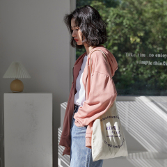 Real shot of new zipper sweater pocket Hooded Coat for women in early spring