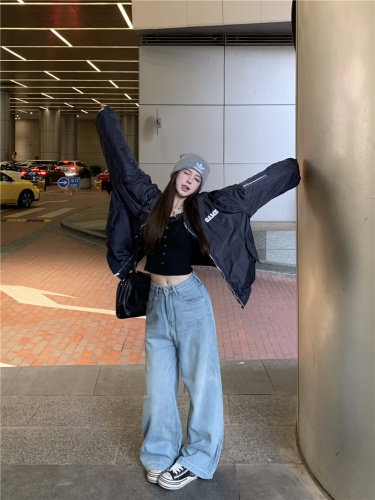 Photographed~ 2025 Winter Korean Style Loose and Slimming Versatile Thick Warm Plush Jacket, Two-Way Wear Baseball Jacket