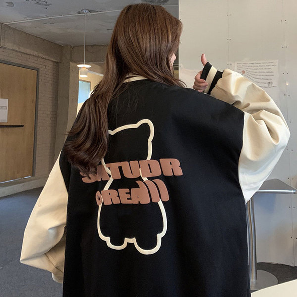 Official Tujia velvet version Baseball Jacket Women's spring and autumn 2021 new top loose lazy style