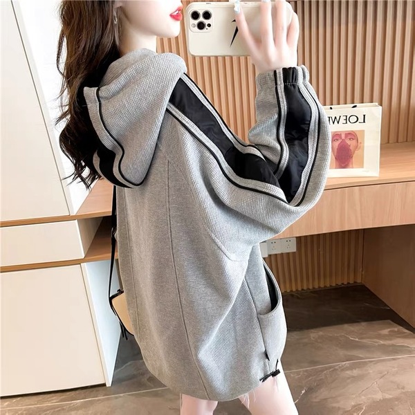 New lazy wind autumn and winter sweater women's loose large thin coat