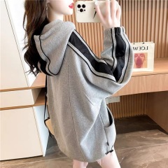 New lazy wind autumn and winter sweater women's loose large thin coat