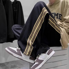 2022 New Large Size Sports Pants Versatile Loose Straight Vertical Mopping Pants