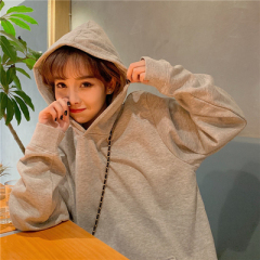 Korean hooded thin coat student loose top