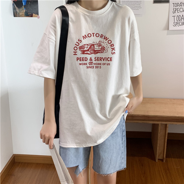 Official photo t-shirt female summer Korean version chaoyuansu students loose and versatile half sleeve clothes