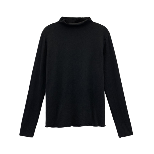 Fall 2020 new thin half high collar versatile slim fitting long sleeve knitted T-shirt for women with underlay top
