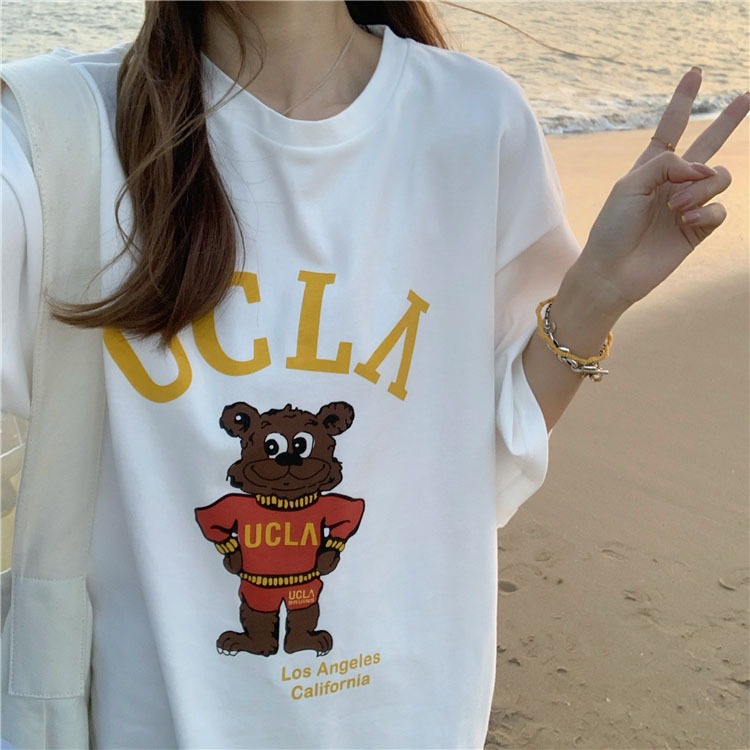 Real cotton 2022 new cute tiger benmingnian fashion versatile short sleeved T-shirt women
