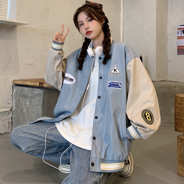 There are inner 2021# autumn coats, women's autumn embroidered tops, autumn loose baseball suits