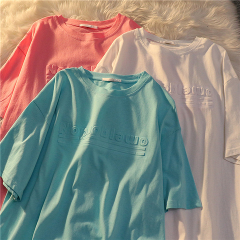 Chic Hong Kong style short sleeved T-shirt women's summer 2022 new loose Korean Fashion Top