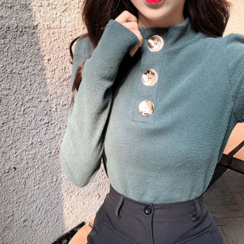 2020 super fire sweater women's heart top design sense: versatile in autumn and winter