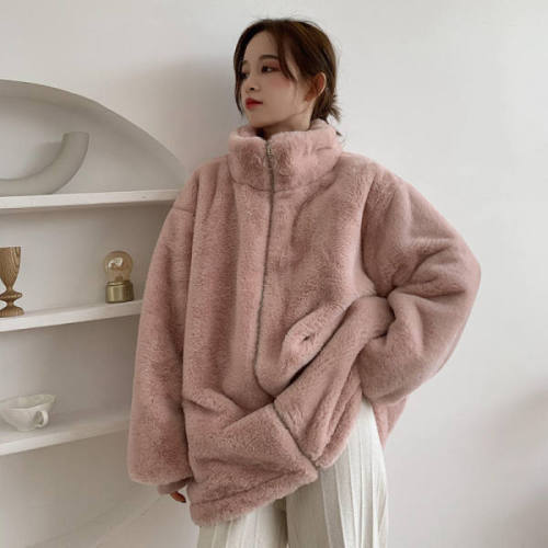 Cashmere 2021 winter new Korean loose and versatile cashmere coat for women