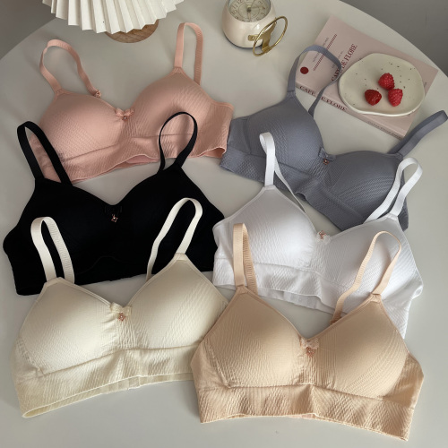 Real shooting and real price Korean version of sports girl bra without steel ring, comfortable gathering bra, small chest, anti sagging underwear, female