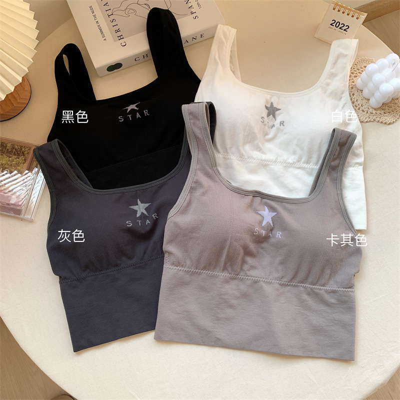 Real shot running recommended sports vest trendy back small sling sexy underwear bra female