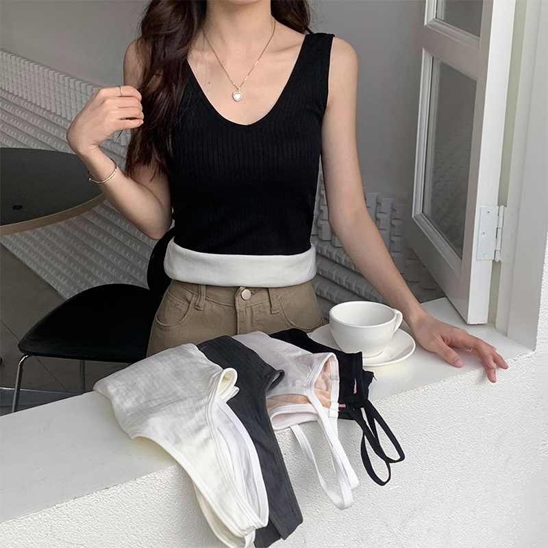 Real price real shot Thermal underwear camisole thickened and velvet autumn clothes wear a body top bottoming