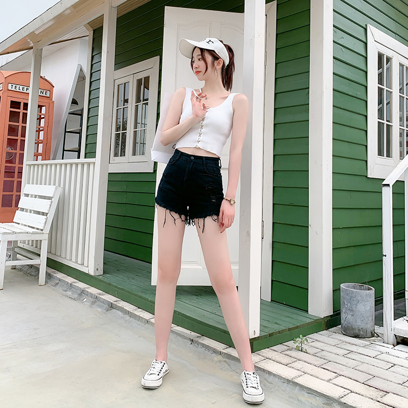 New Korean high waisted shorts in summer