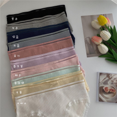 Four thread cotton comfortable lace women's briefs