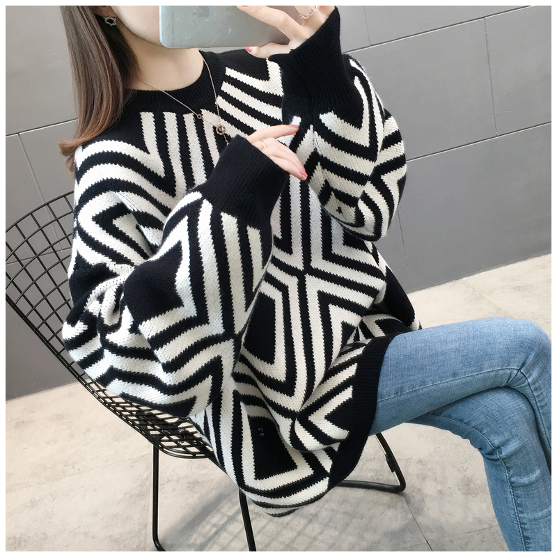 Women's Pullover lazy sweater coat women's spring and autumn wear loose 2021 early autumn new women's blouse sweater