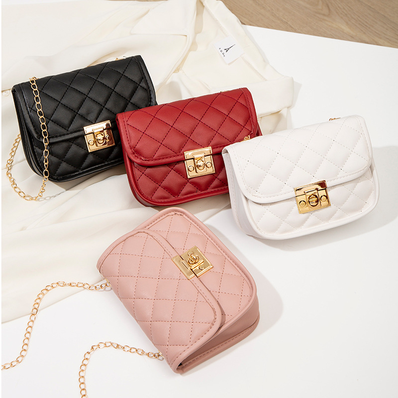 Women's bag personalized embroidered thread bag cover lock small square bag wholesale 2022 Korean version new single shoulder diagonal span zero wallet