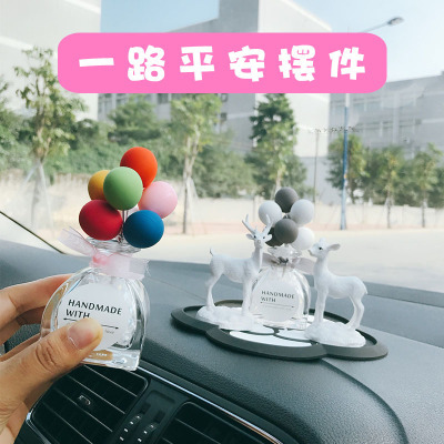 Car interior decorations creative road safety console decorations beautiful advertisement balloon blessing gift