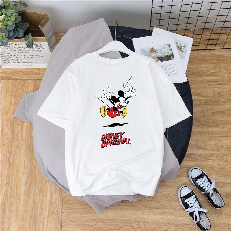 Spot issue 2020 summer super fire women's Mickey pattern Short Sleeve T-Shirt Top