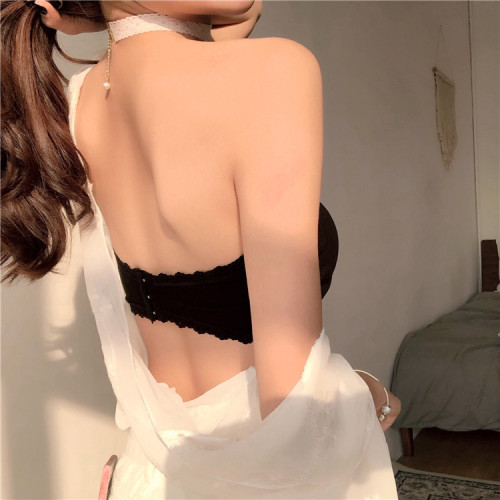 *Real photo super versatile bra strapless bra back girl's light proof Bib vest top real price