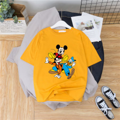 Spot issue 2020 summer super fire women's Mickey pattern Short Sleeve T-Shirt Top