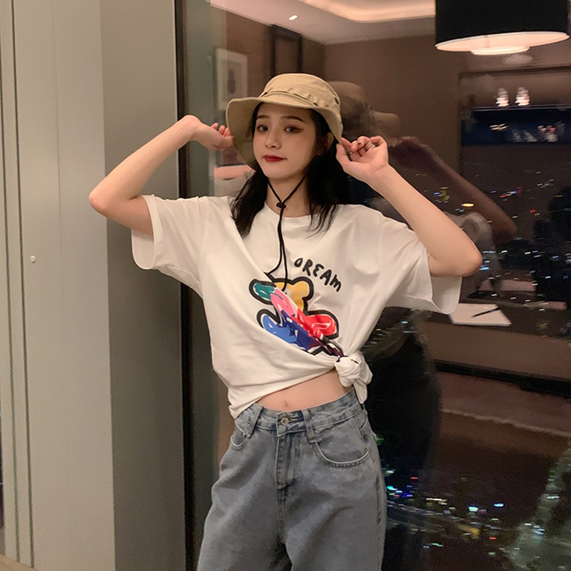 2020 summer new women's top Korean loose T-shirt