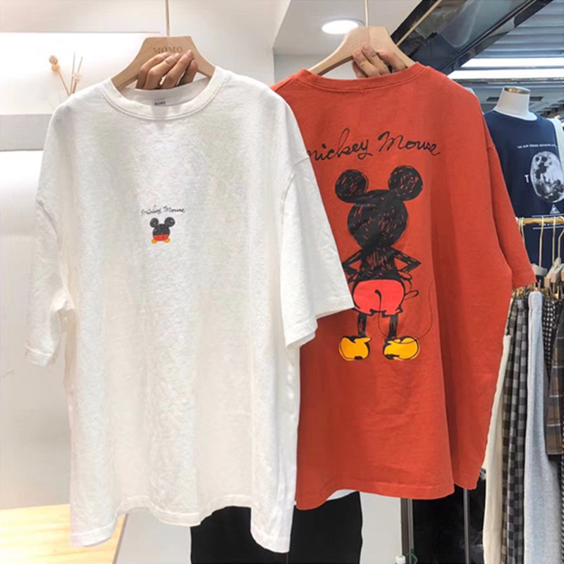 T2112 official picture short sleeve T-shirt women's summer 2020 new fashion loose Korean Mickey top women's big size women