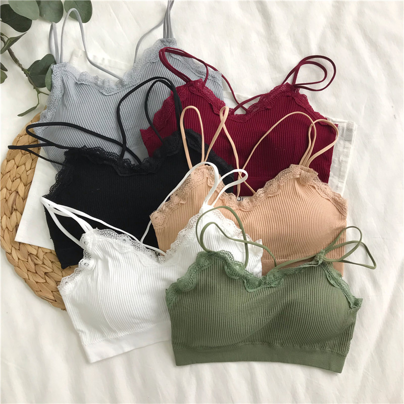 *The Korean version has been inspected and gathered to wrap the chest, lay the bottom, lace and splice the real price of the student's multi-color underwear with beautiful back