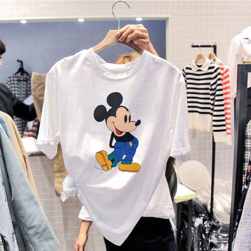Official summer new Korean short sleeve t-shirt female cartoon cartoon foreign style Mickey loose round neck top trend