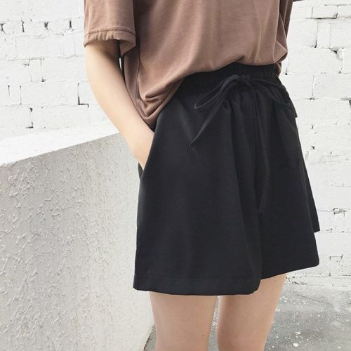 Summer Shorts women's Korean loose new A-line thin casual High Waist Wide Leg Pants skirt