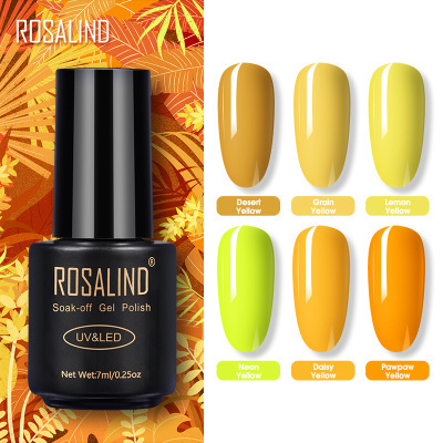 Rosalind ginger nail polish 7ml chrysanthemum sunflower orange nail polish sunset yellow orange Barbie glue