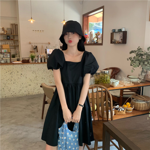 Real photo real price Korean version loose Doll Dress + with hat